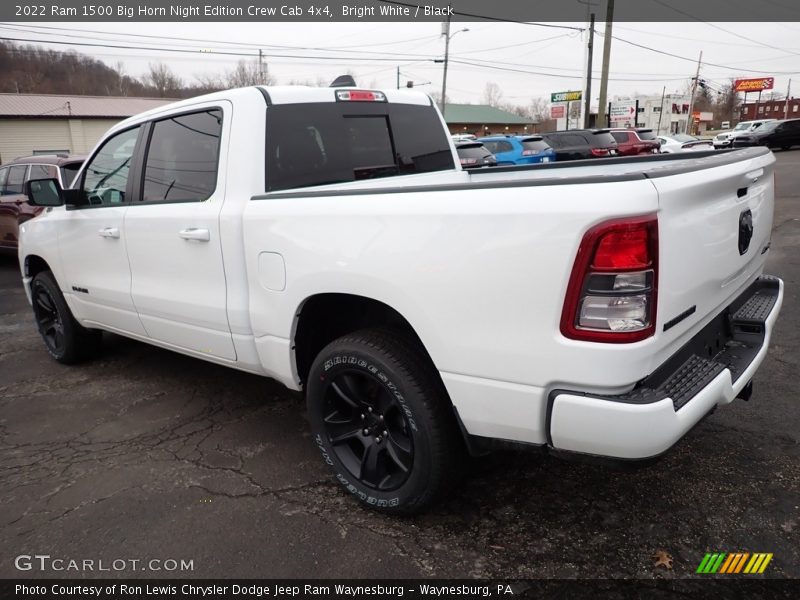 Bright White / Black 2022 Ram 1500 Big Horn Night Edition Crew Cab 4x4