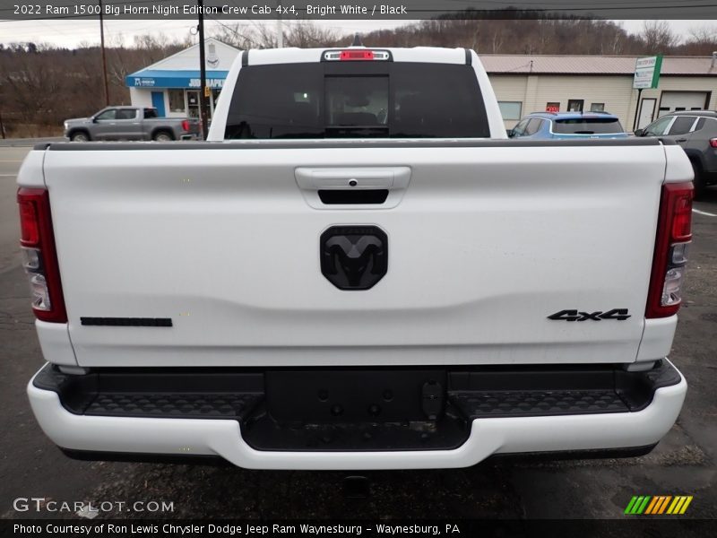 Bright White / Black 2022 Ram 1500 Big Horn Night Edition Crew Cab 4x4