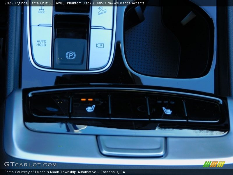Phantom Black / Dark Gray w/Orange Accents 2022 Hyundai Santa Cruz SEL AWD