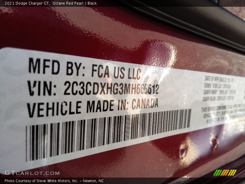 Octane Red Pearl / Black 2021 Dodge Charger GT