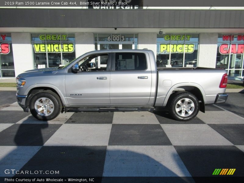 Billett Silver Metallic / Black 2019 Ram 1500 Laramie Crew Cab 4x4
