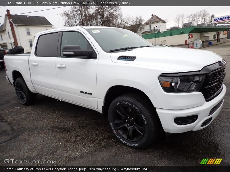 Bright White / Black 2022 Ram 1500 Big Horn Night Edition Crew Cab 4x4