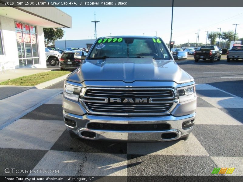 Billett Silver Metallic / Black 2019 Ram 1500 Laramie Crew Cab 4x4