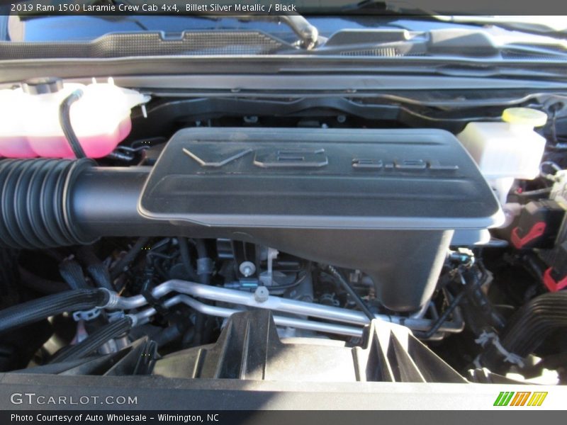 Billett Silver Metallic / Black 2019 Ram 1500 Laramie Crew Cab 4x4