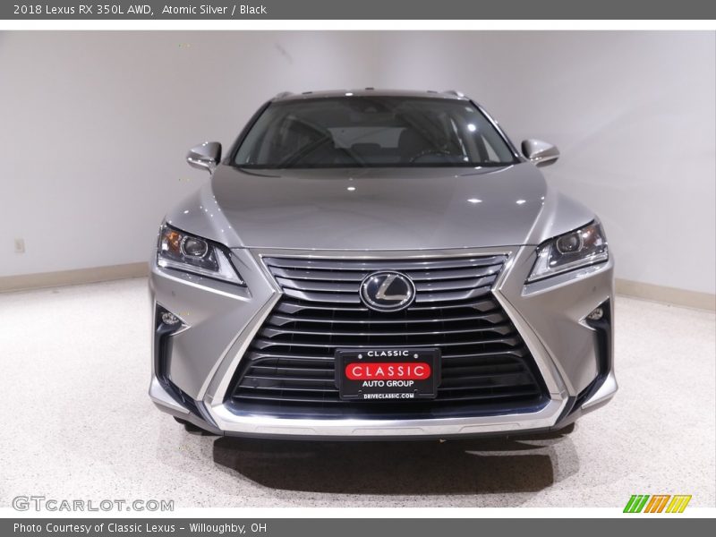 Atomic Silver / Black 2018 Lexus RX 350L AWD