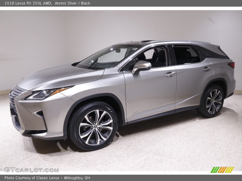 Atomic Silver / Black 2018 Lexus RX 350L AWD