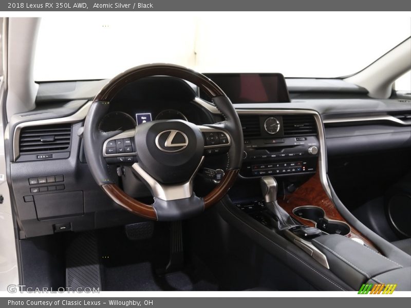 Atomic Silver / Black 2018 Lexus RX 350L AWD