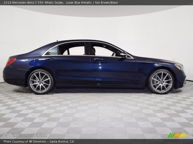 Lunar Blue Metallic / Nut Brown/Black 2019 Mercedes-Benz S 560 4Matic Sedan