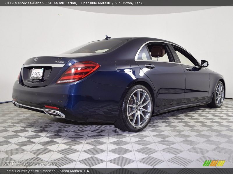 Lunar Blue Metallic / Nut Brown/Black 2019 Mercedes-Benz S 560 4Matic Sedan