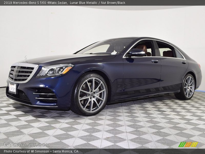 Lunar Blue Metallic / Nut Brown/Black 2019 Mercedes-Benz S 560 4Matic Sedan