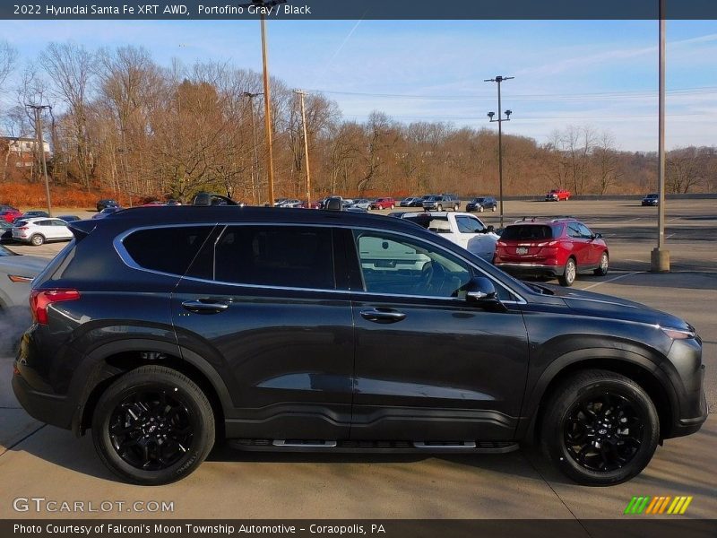 Portofino Gray / Black 2022 Hyundai Santa Fe XRT AWD