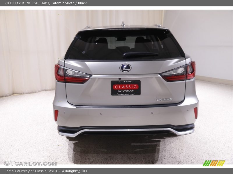 Atomic Silver / Black 2018 Lexus RX 350L AWD