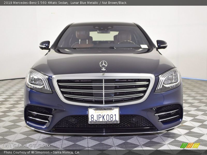 Lunar Blue Metallic / Nut Brown/Black 2019 Mercedes-Benz S 560 4Matic Sedan