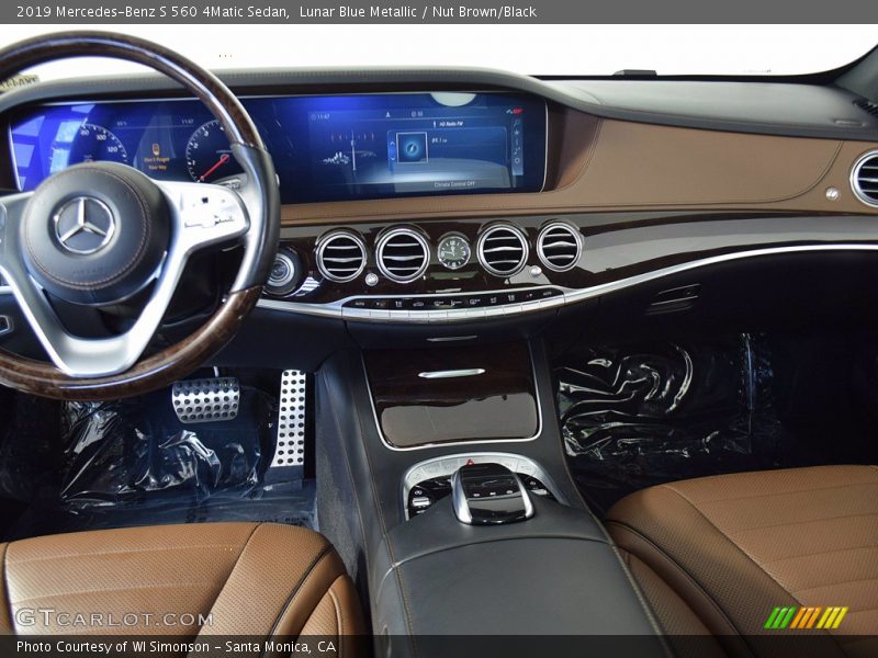 Lunar Blue Metallic / Nut Brown/Black 2019 Mercedes-Benz S 560 4Matic Sedan