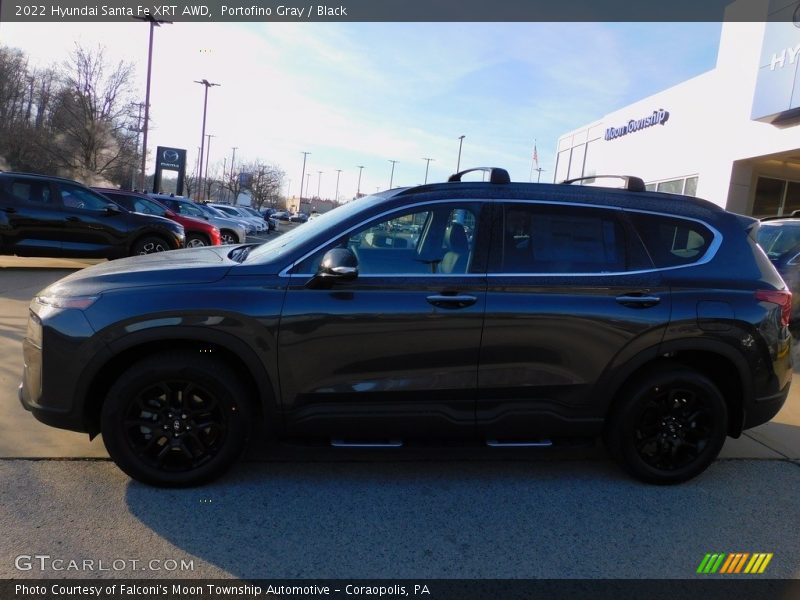 Portofino Gray / Black 2022 Hyundai Santa Fe XRT AWD