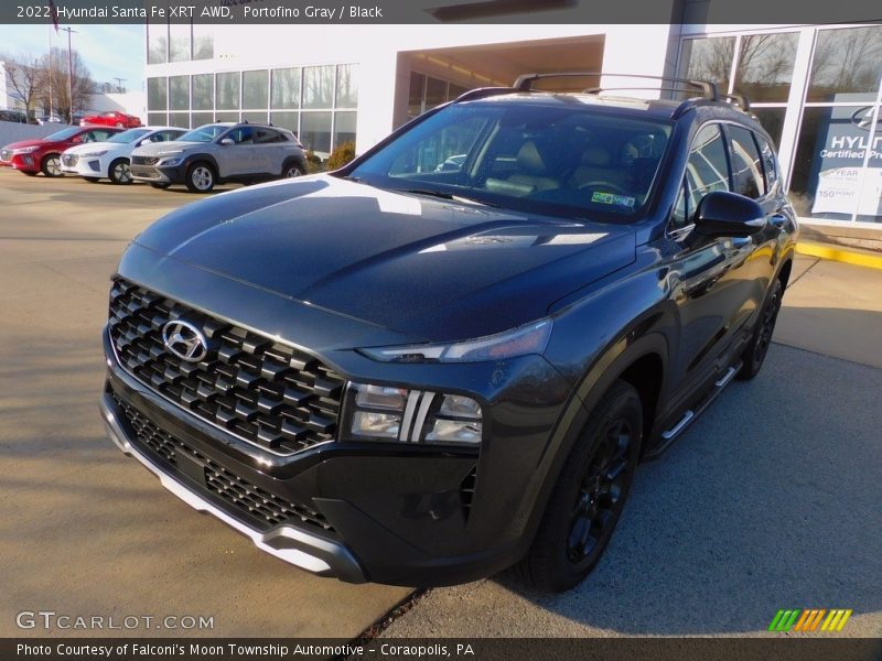 Portofino Gray / Black 2022 Hyundai Santa Fe XRT AWD