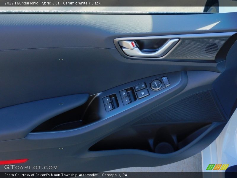 Ceramic White / Black 2022 Hyundai Ioniq Hybrid Blue