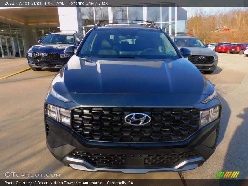 Portofino Gray / Black 2022 Hyundai Santa Fe XRT AWD