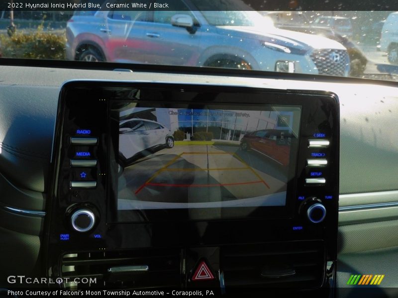 Ceramic White / Black 2022 Hyundai Ioniq Hybrid Blue