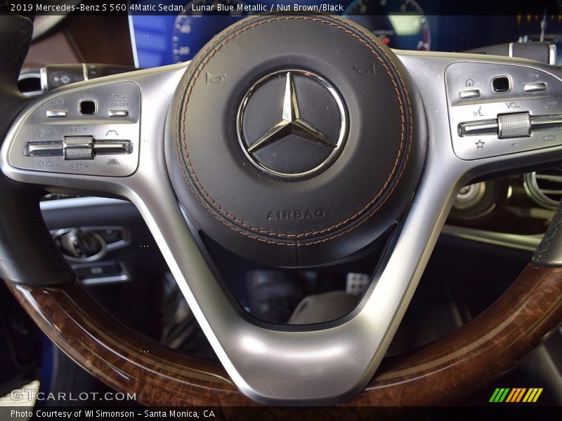 Lunar Blue Metallic / Nut Brown/Black 2019 Mercedes-Benz S 560 4Matic Sedan