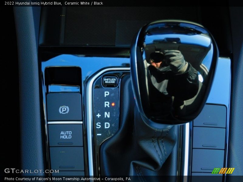 Ceramic White / Black 2022 Hyundai Ioniq Hybrid Blue