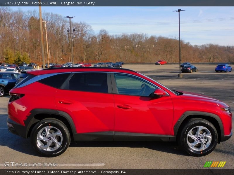 Calypso Red / Gray 2022 Hyundai Tucson SEL AWD