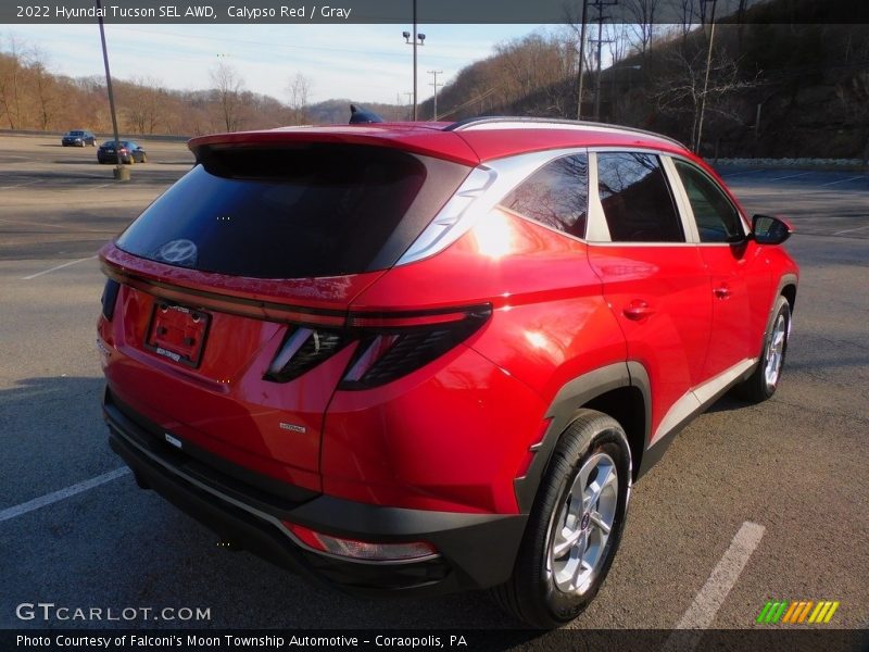 Calypso Red / Gray 2022 Hyundai Tucson SEL AWD