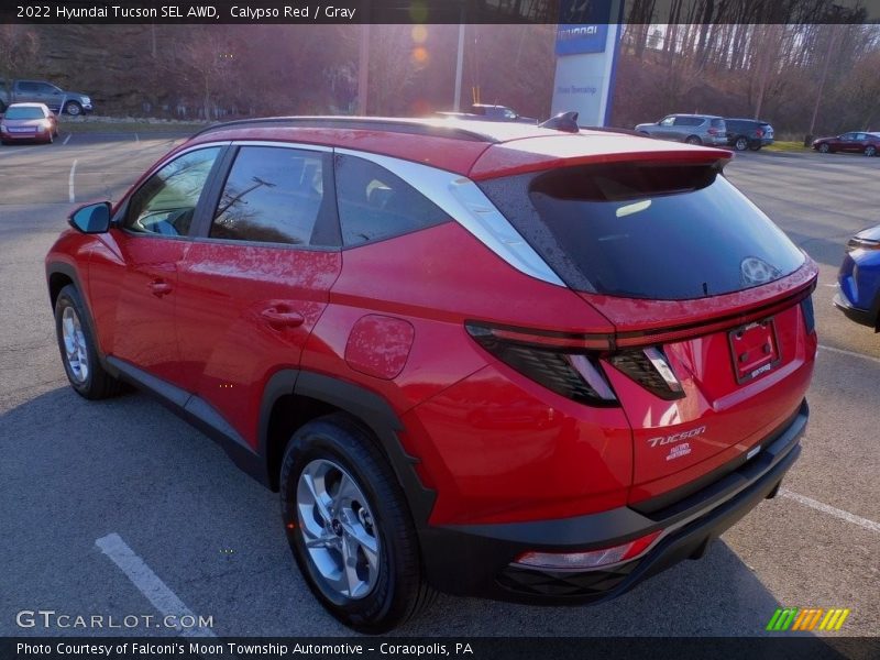 Calypso Red / Gray 2022 Hyundai Tucson SEL AWD