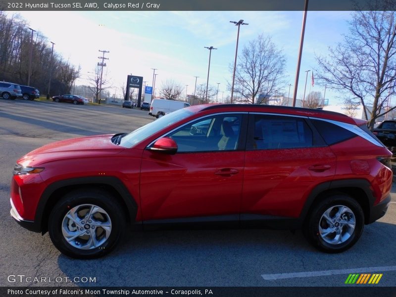 Calypso Red / Gray 2022 Hyundai Tucson SEL AWD