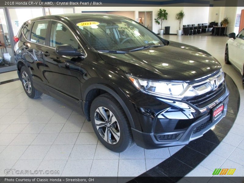 Crystal Black Pearl / Black 2018 Honda CR-V LX AWD