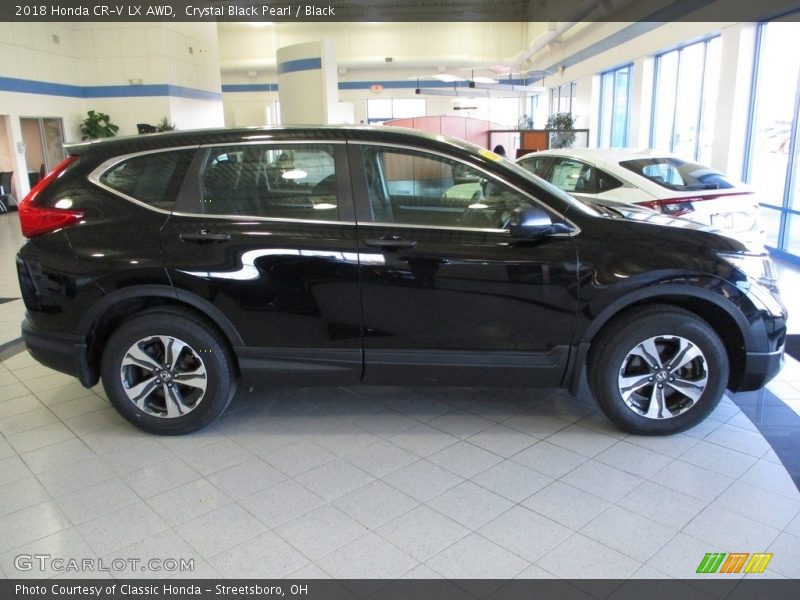Crystal Black Pearl / Black 2018 Honda CR-V LX AWD