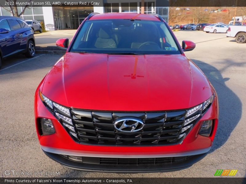 Calypso Red / Gray 2022 Hyundai Tucson SEL AWD