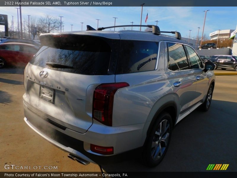Typhoon Silver / Navy/Beige 2022 Hyundai Palisade SEL AWD