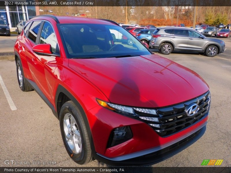 Calypso Red / Gray 2022 Hyundai Tucson SEL AWD