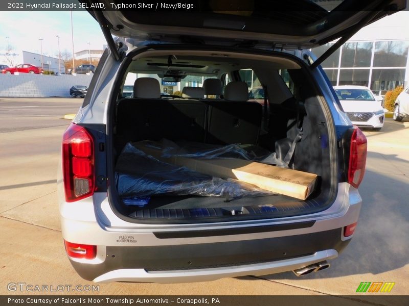 Typhoon Silver / Navy/Beige 2022 Hyundai Palisade SEL AWD