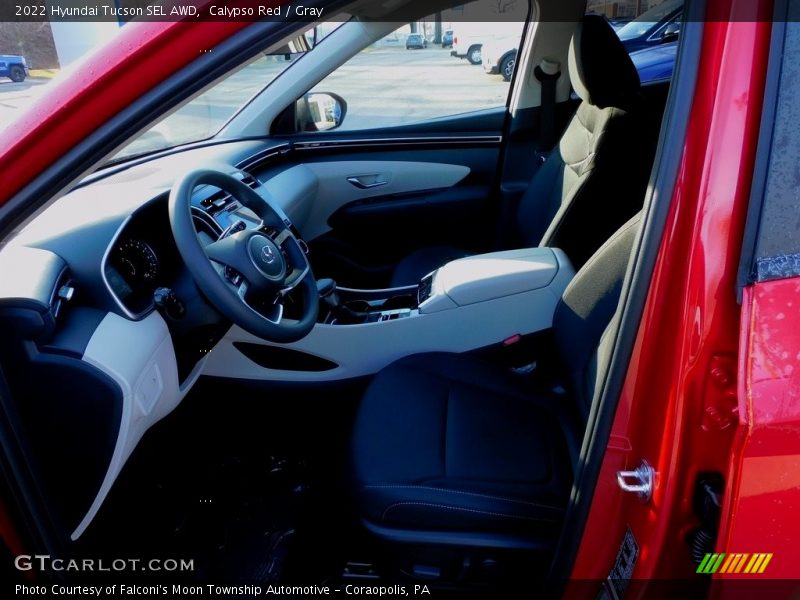 Calypso Red / Gray 2022 Hyundai Tucson SEL AWD