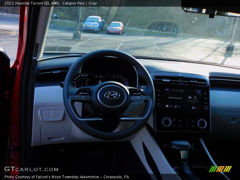 Calypso Red / Gray 2022 Hyundai Tucson SEL AWD