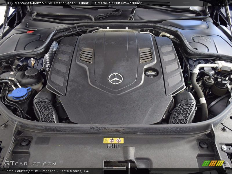 Lunar Blue Metallic / Nut Brown/Black 2019 Mercedes-Benz S 560 4Matic Sedan