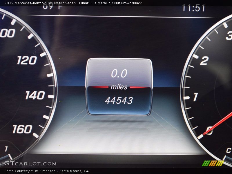 Lunar Blue Metallic / Nut Brown/Black 2019 Mercedes-Benz S 560 4Matic Sedan