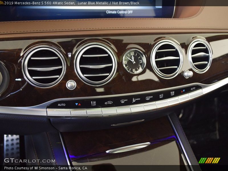 Lunar Blue Metallic / Nut Brown/Black 2019 Mercedes-Benz S 560 4Matic Sedan