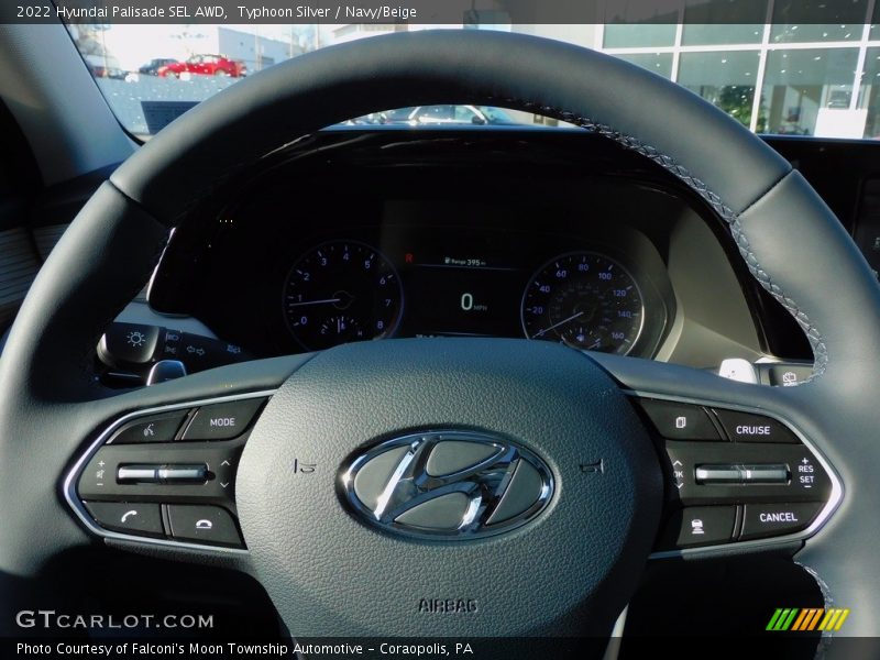 Typhoon Silver / Navy/Beige 2022 Hyundai Palisade SEL AWD