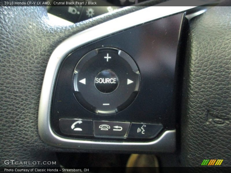 Crystal Black Pearl / Black 2018 Honda CR-V LX AWD