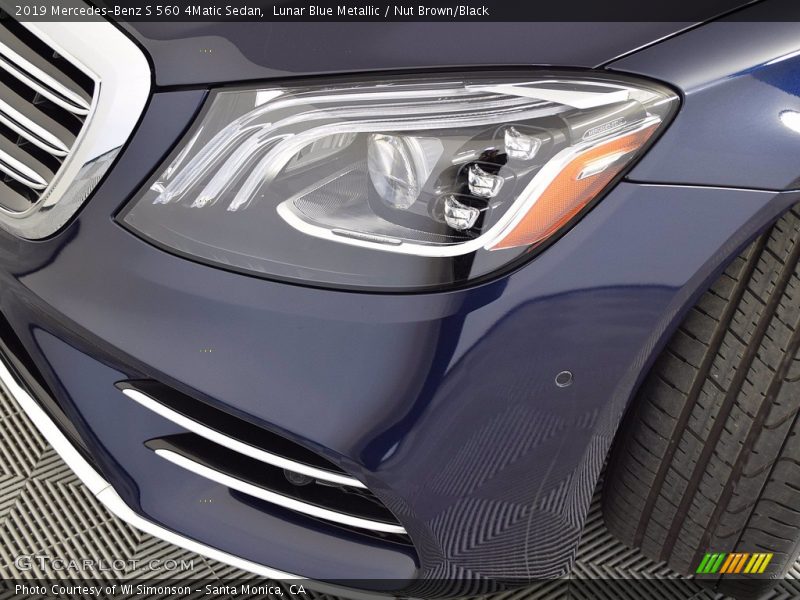 Lunar Blue Metallic / Nut Brown/Black 2019 Mercedes-Benz S 560 4Matic Sedan