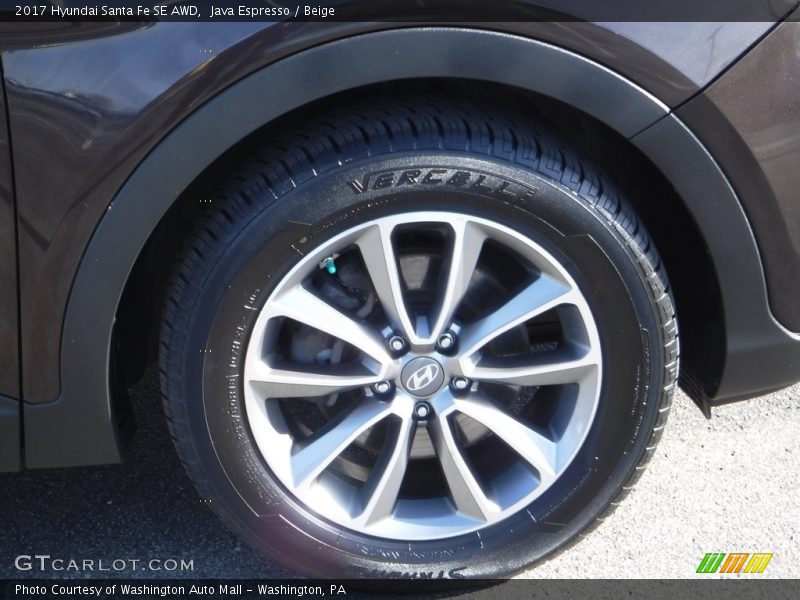 Java Espresso / Beige 2017 Hyundai Santa Fe SE AWD
