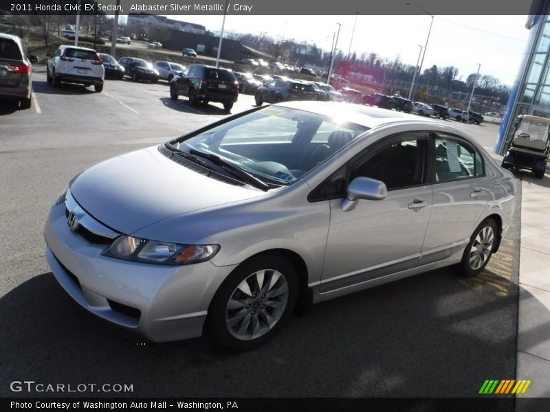 Alabaster Silver Metallic / Gray 2011 Honda Civic EX Sedan