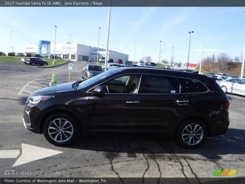Java Espresso / Beige 2017 Hyundai Santa Fe SE AWD