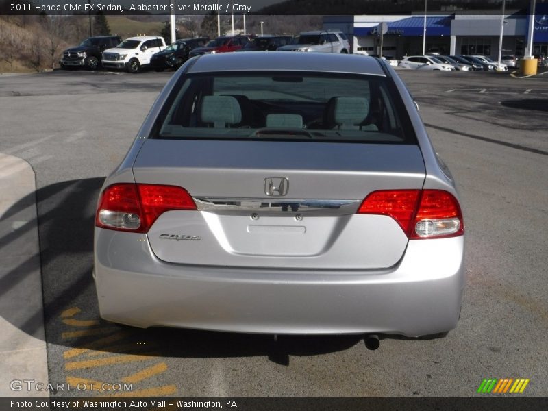 Alabaster Silver Metallic / Gray 2011 Honda Civic EX Sedan