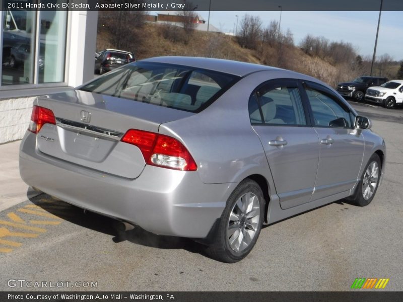 Alabaster Silver Metallic / Gray 2011 Honda Civic EX Sedan
