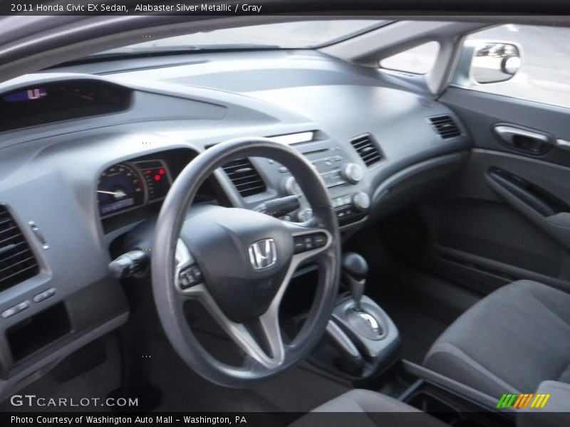 Alabaster Silver Metallic / Gray 2011 Honda Civic EX Sedan