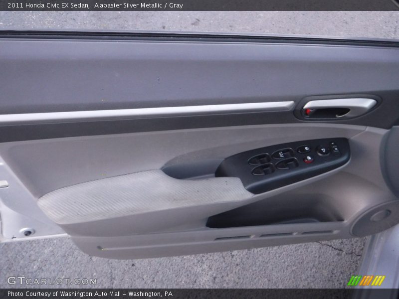 Alabaster Silver Metallic / Gray 2011 Honda Civic EX Sedan